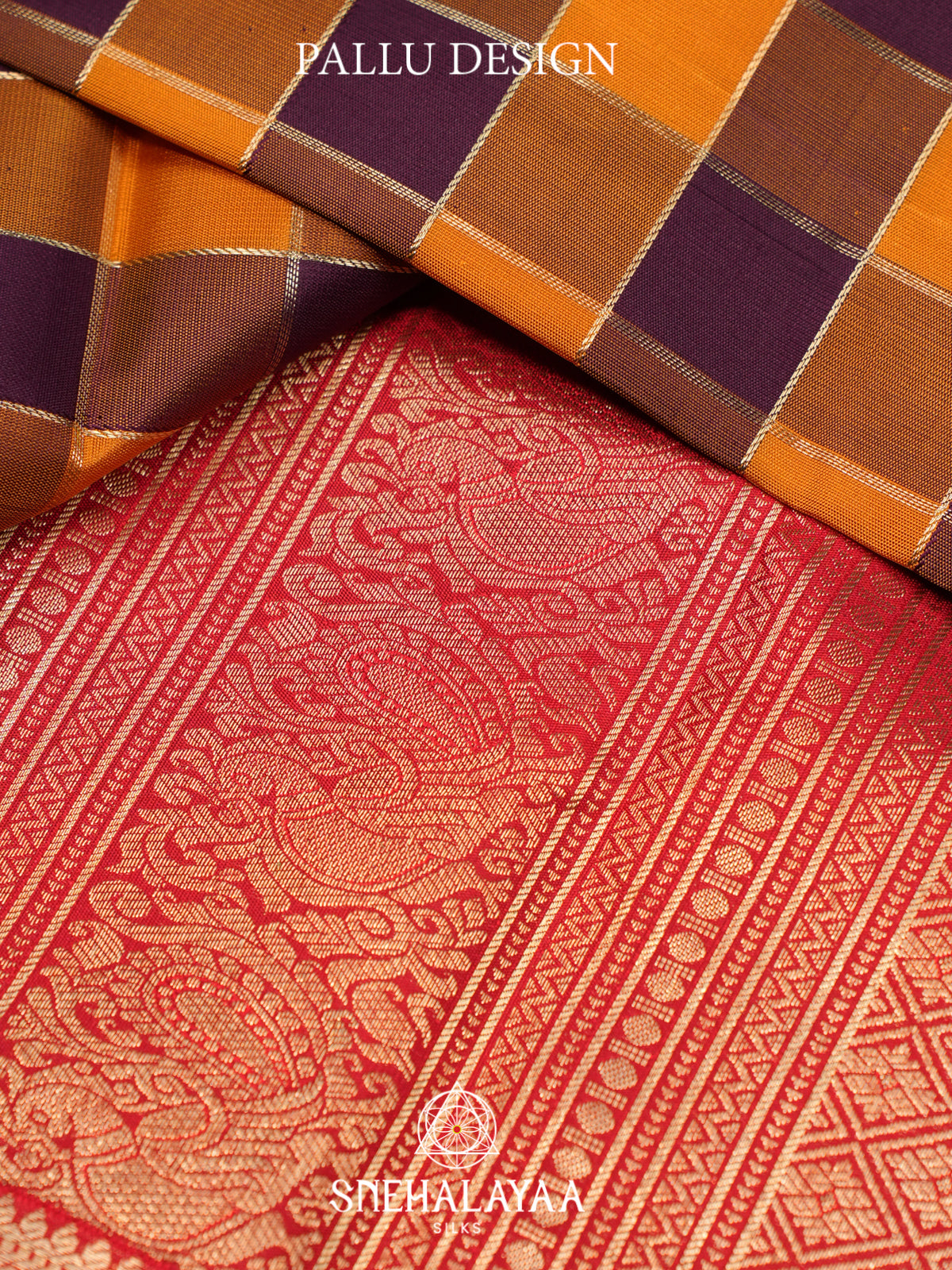 Multicolour Checks Kanjivaram Silk Saree