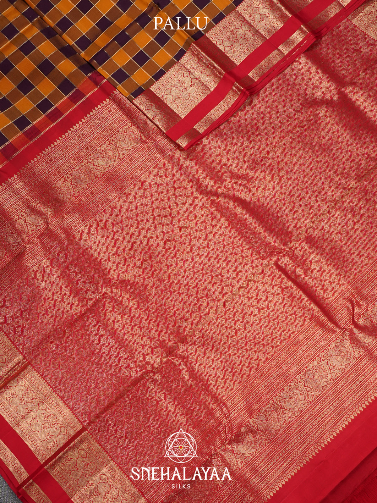 Multicolour Checks Kanjivaram Silk Saree