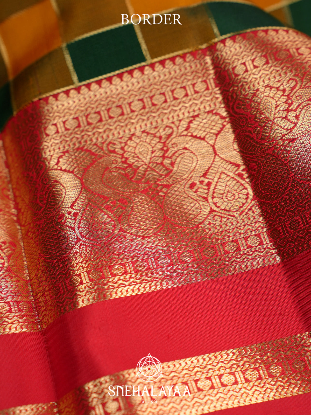 Multicolour Checks Kanjivaram Silk Saree