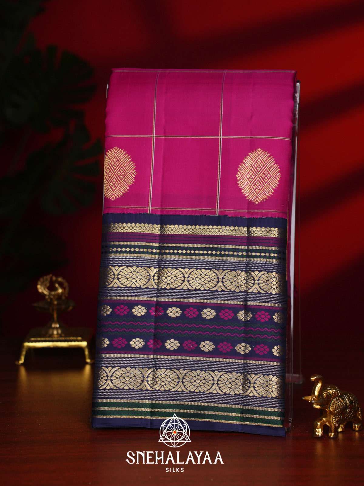 Pink Kanjivaram Silk Saree
