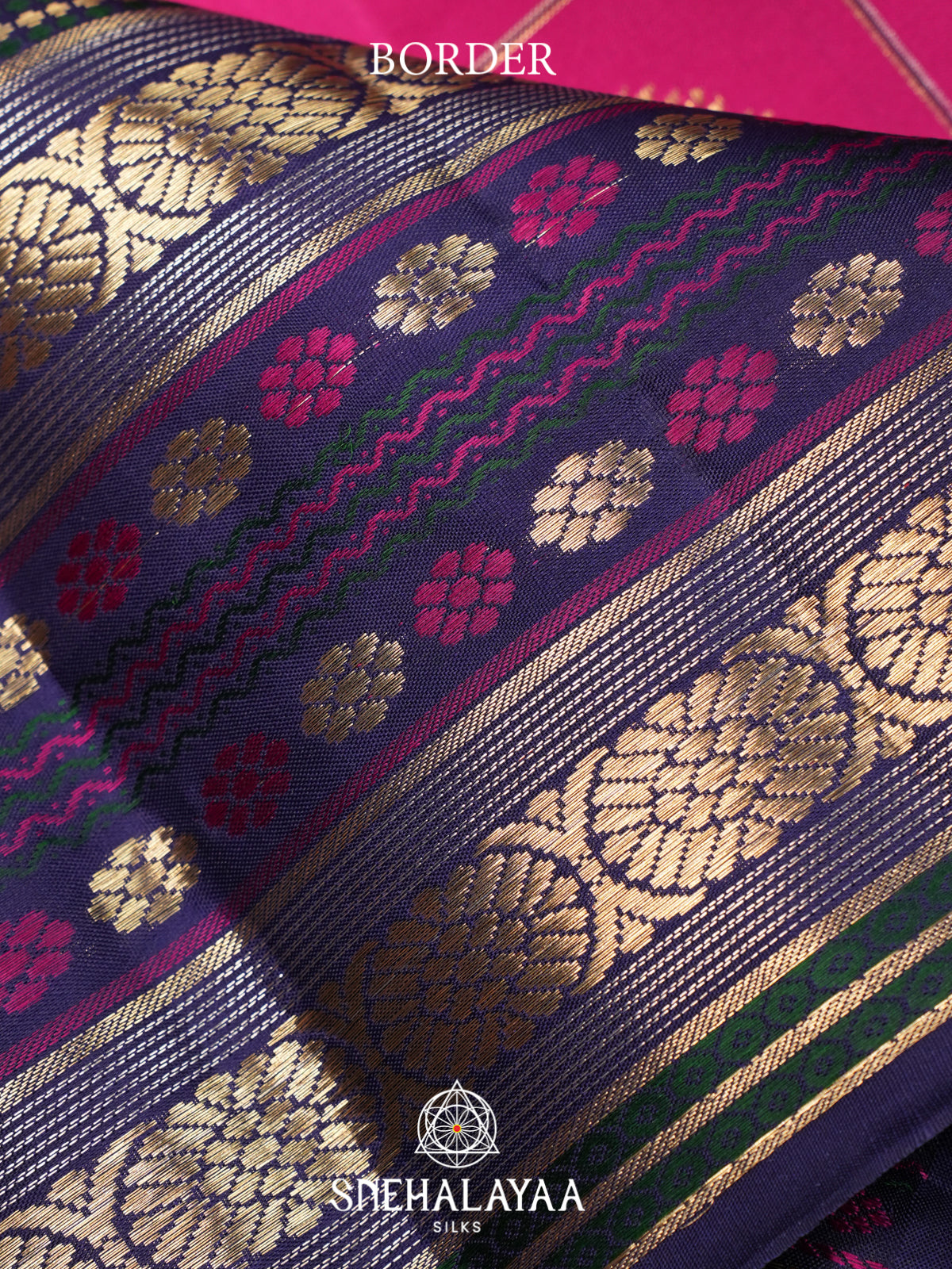 Pink Kanjivaram Silk Saree