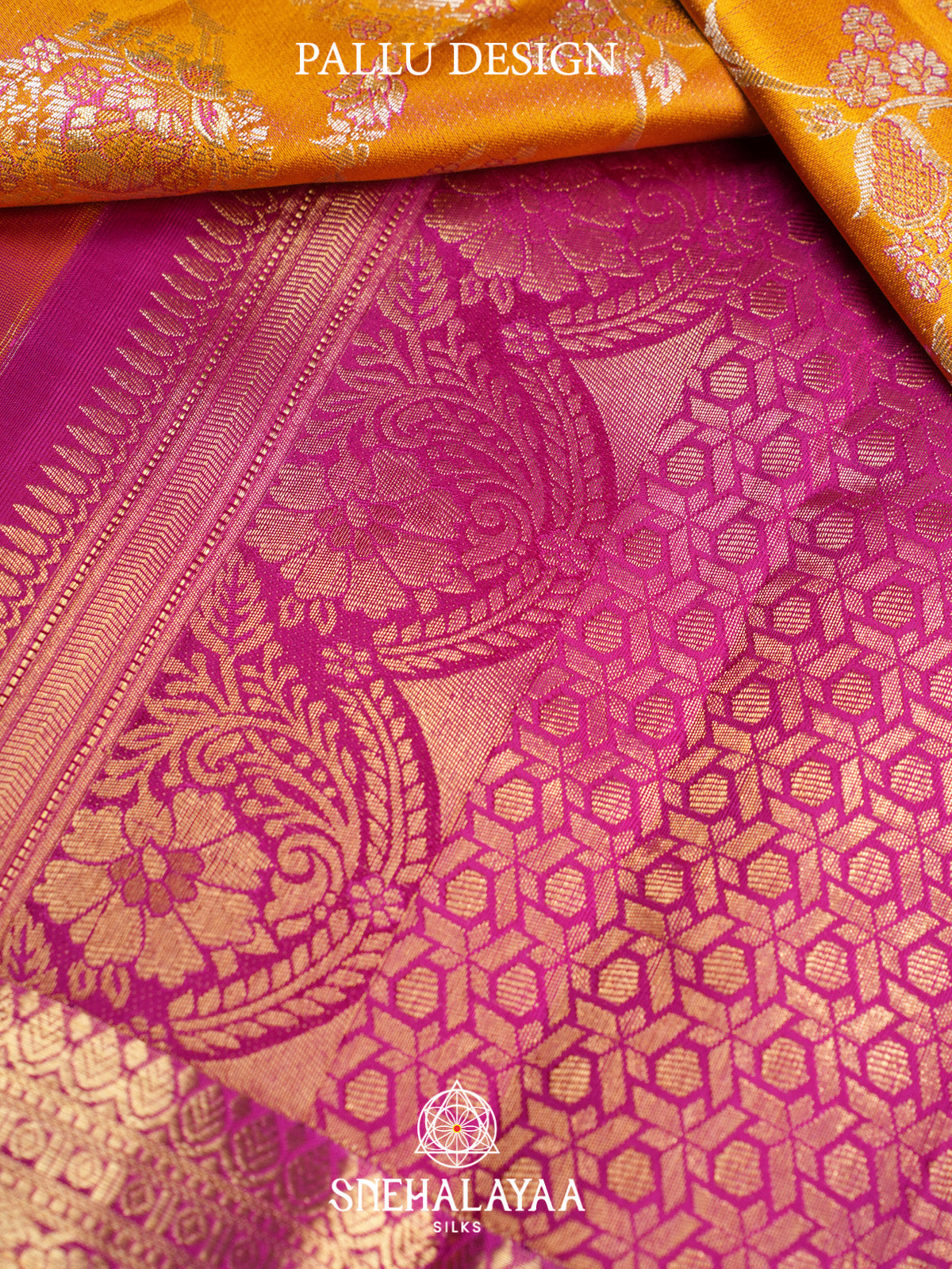Orange Kanjivaram Silk Saree