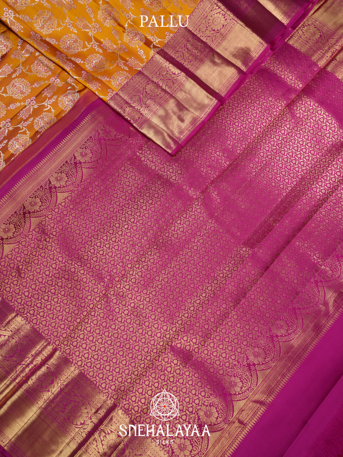 Orange Kanjivaram Silk Saree