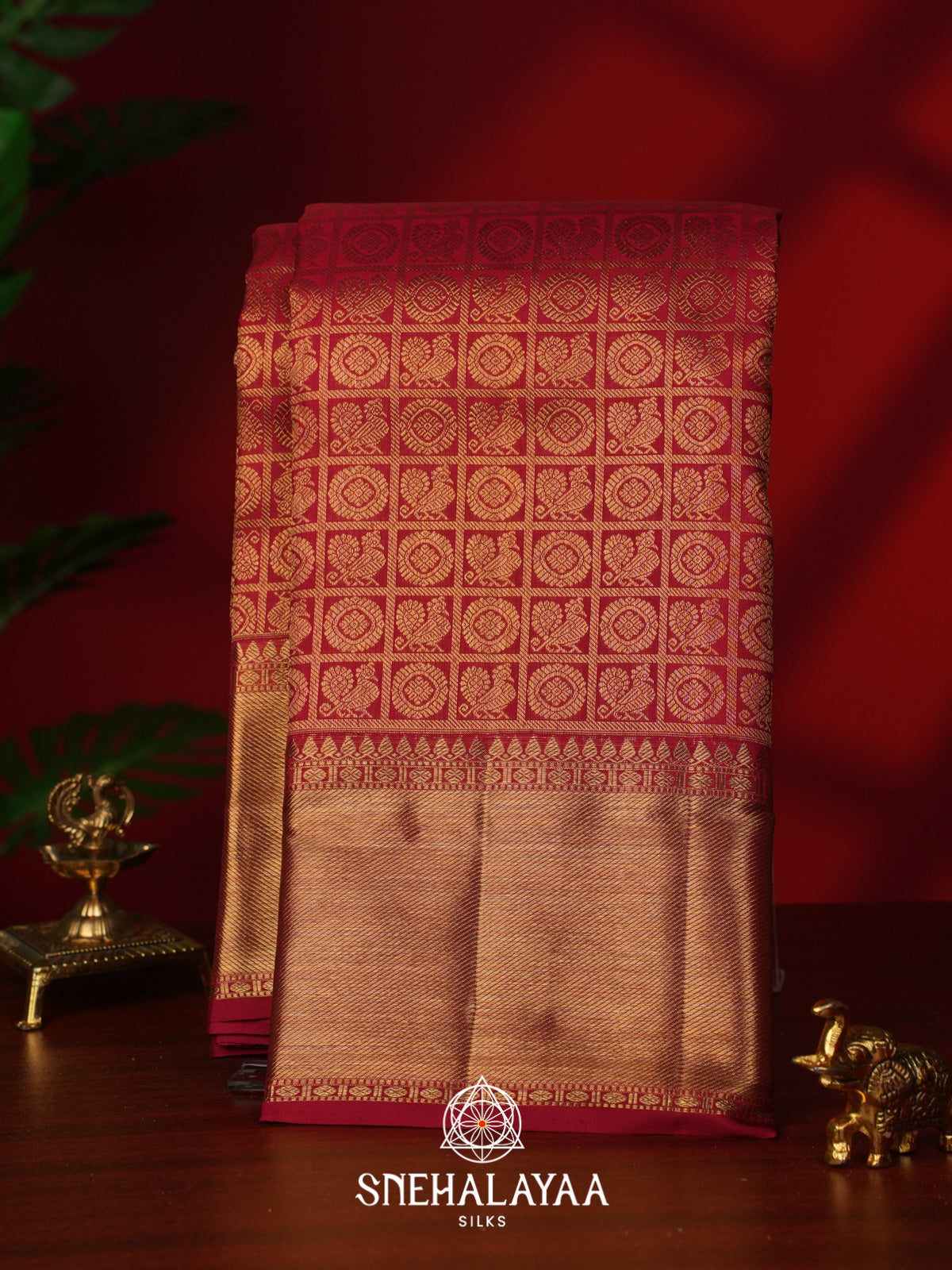 Red Kanjivaram Silk Saree