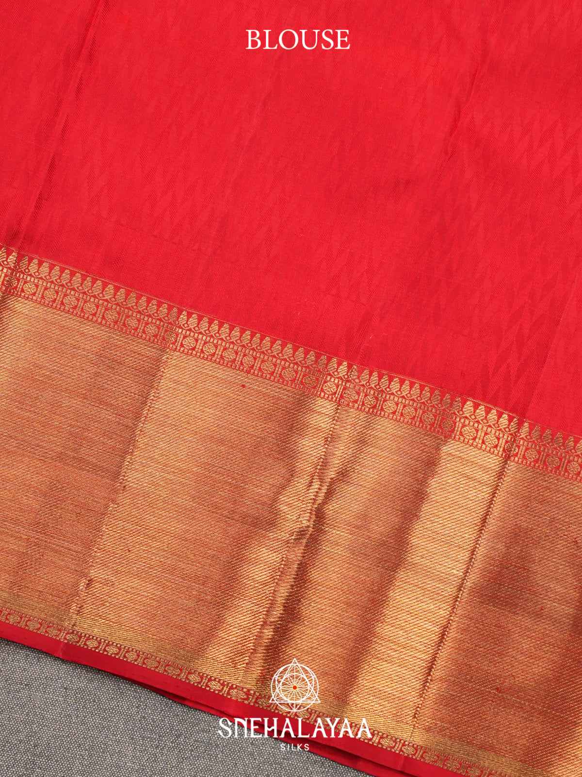 Rust Orange Kanjivaram Silk Saree