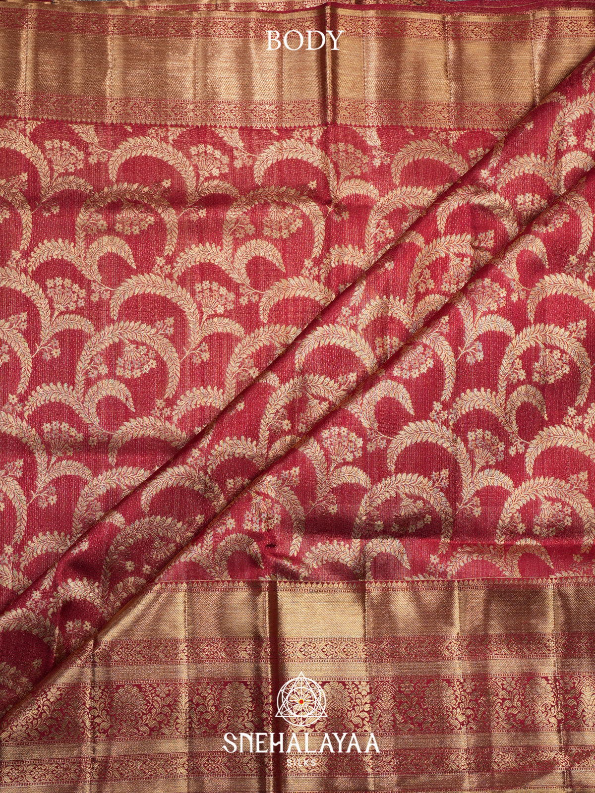 Maroon Kanjivaram Silk Saree