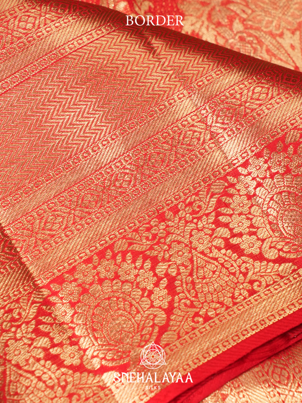 Orange Kanjivaram Silk Saree