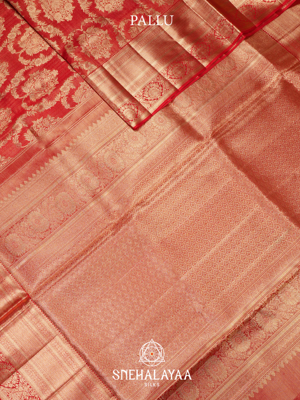 Orange Kanjivaram Silk Saree
