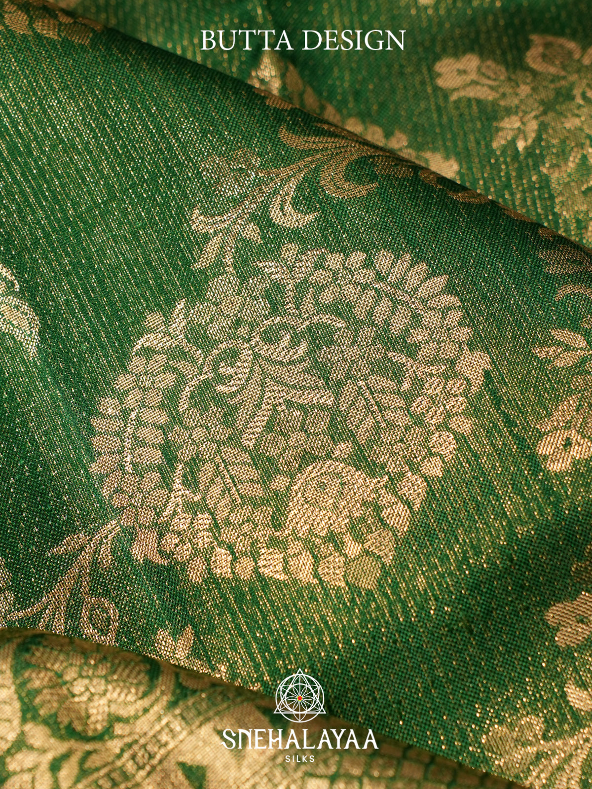 Emerald Green Kanjivaram Silk Saree
