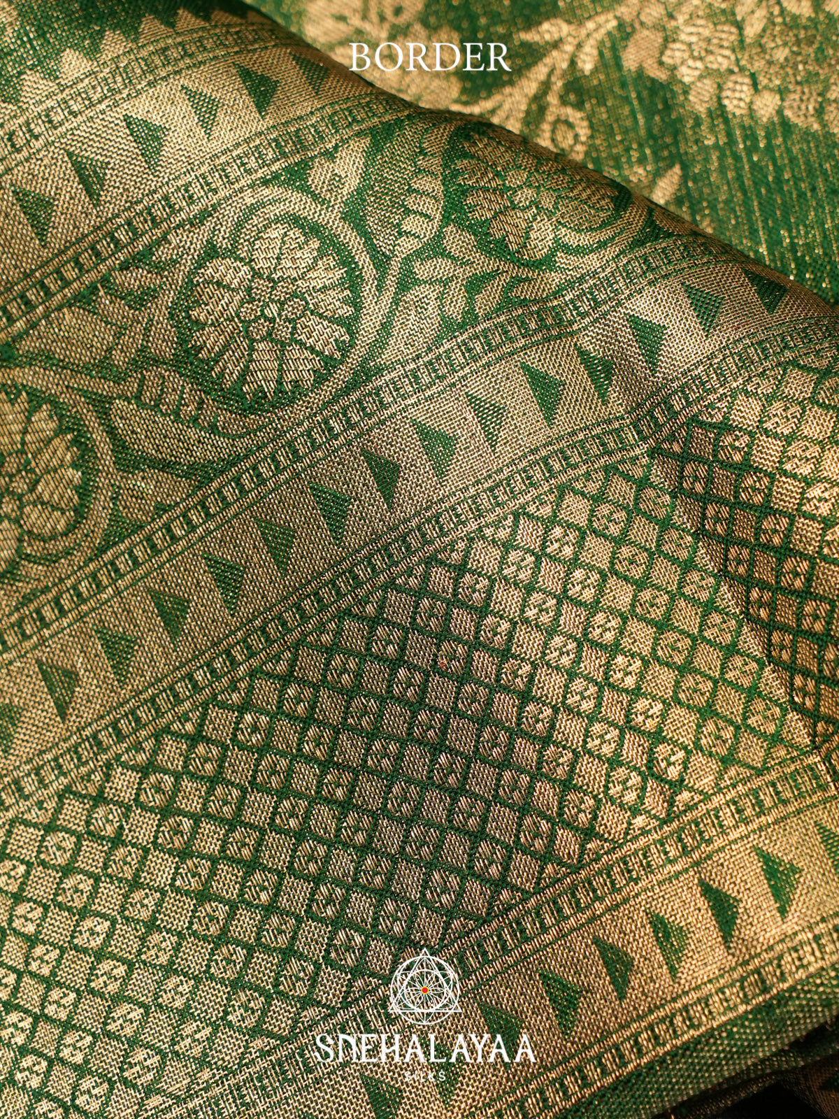 Emerald Green Kanjivaram Silk Saree