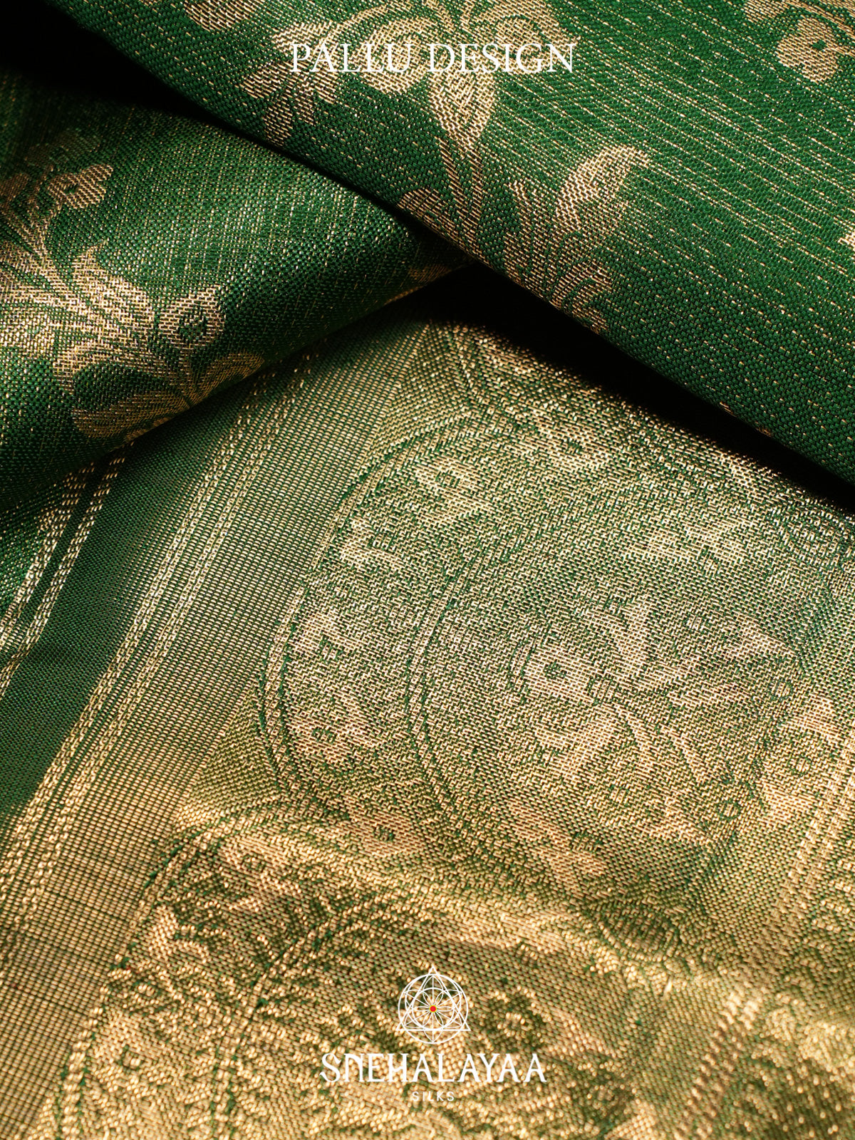 Emerald Green Kanjivaram Silk Saree