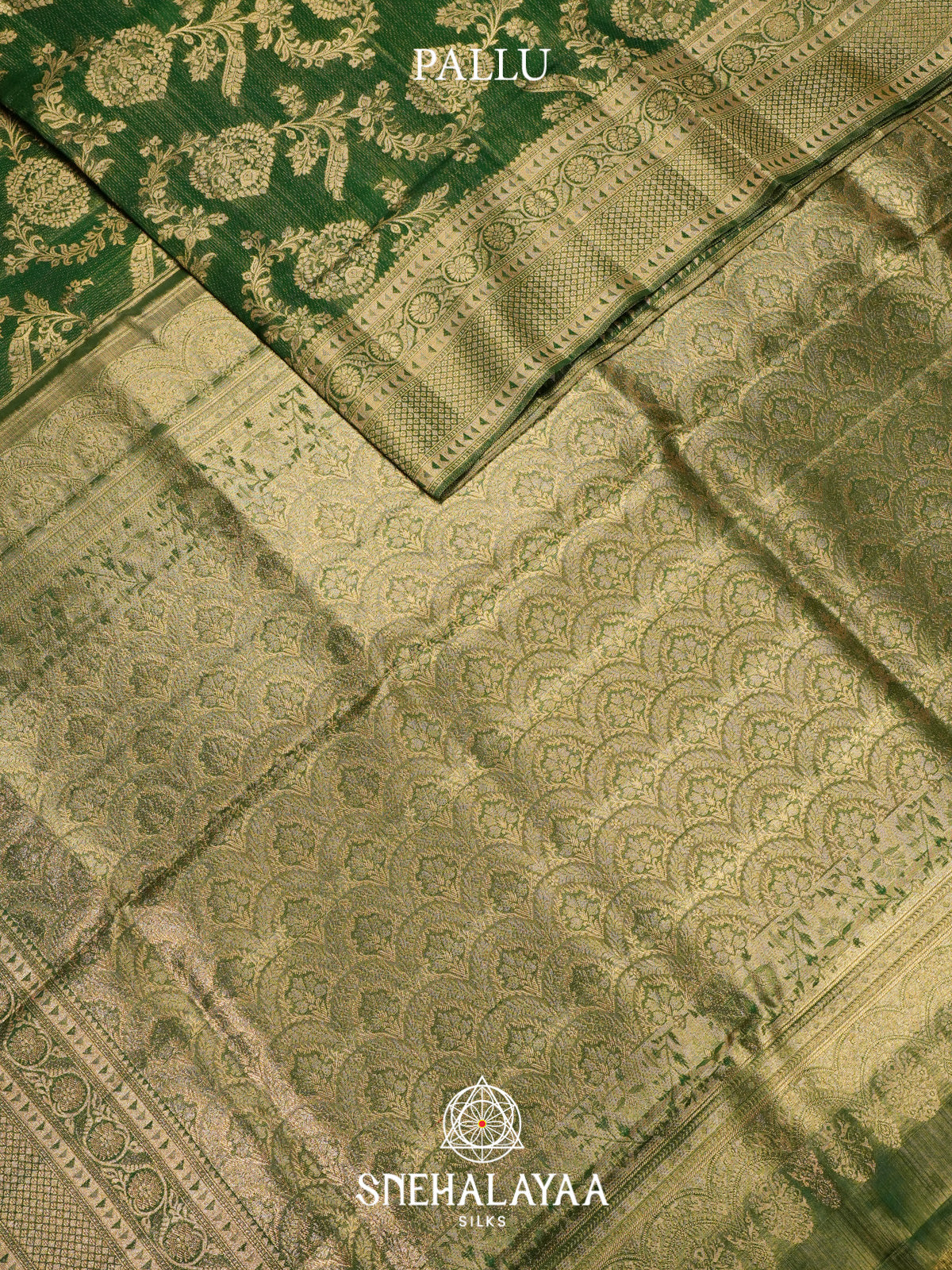 Emerald Green Kanjivaram Silk Saree
