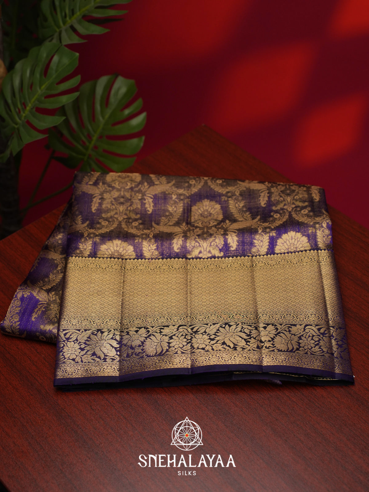 Purple Kanjivaram Silk Saree