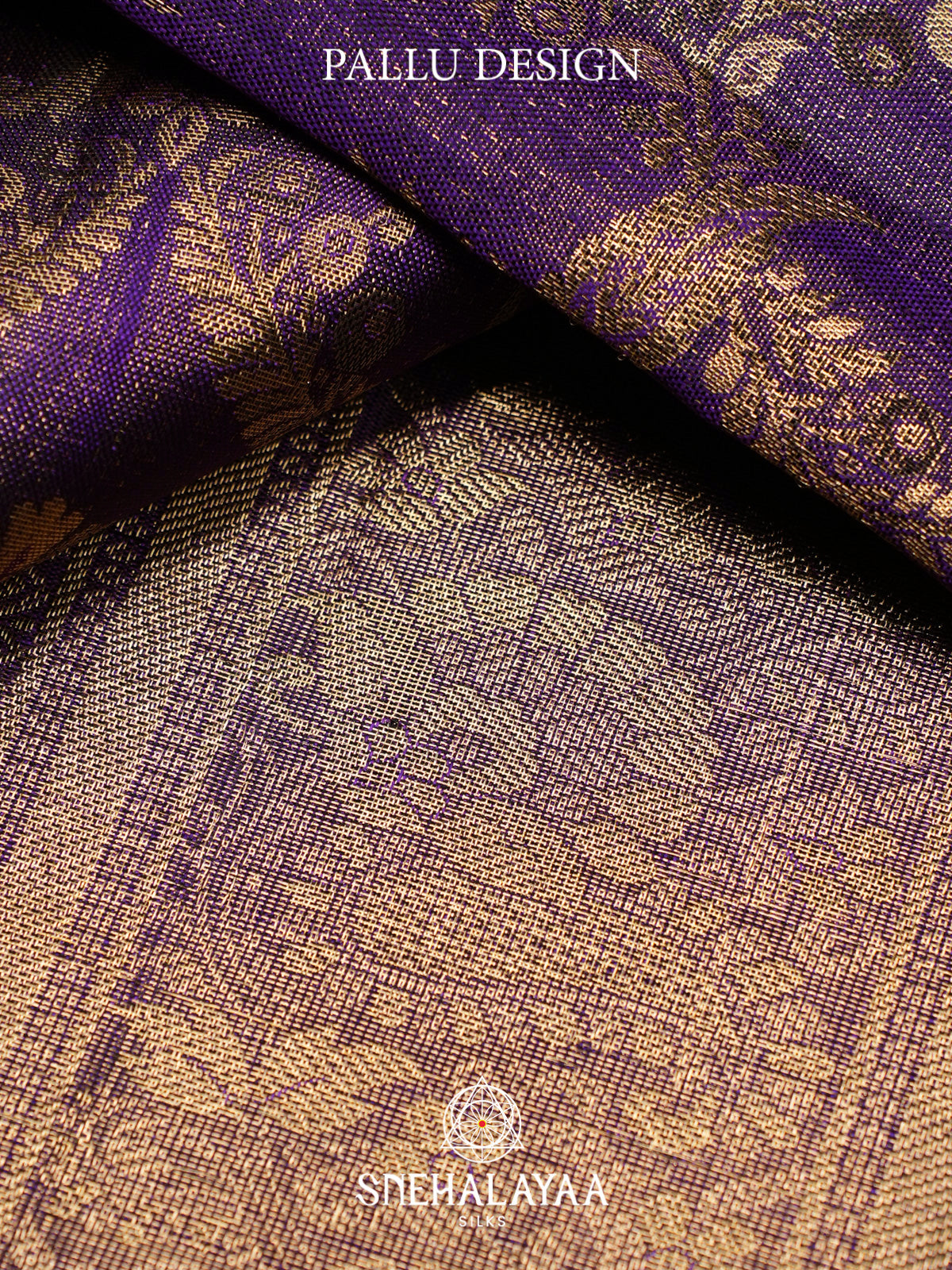 Purple Kanjivaram Silk Saree