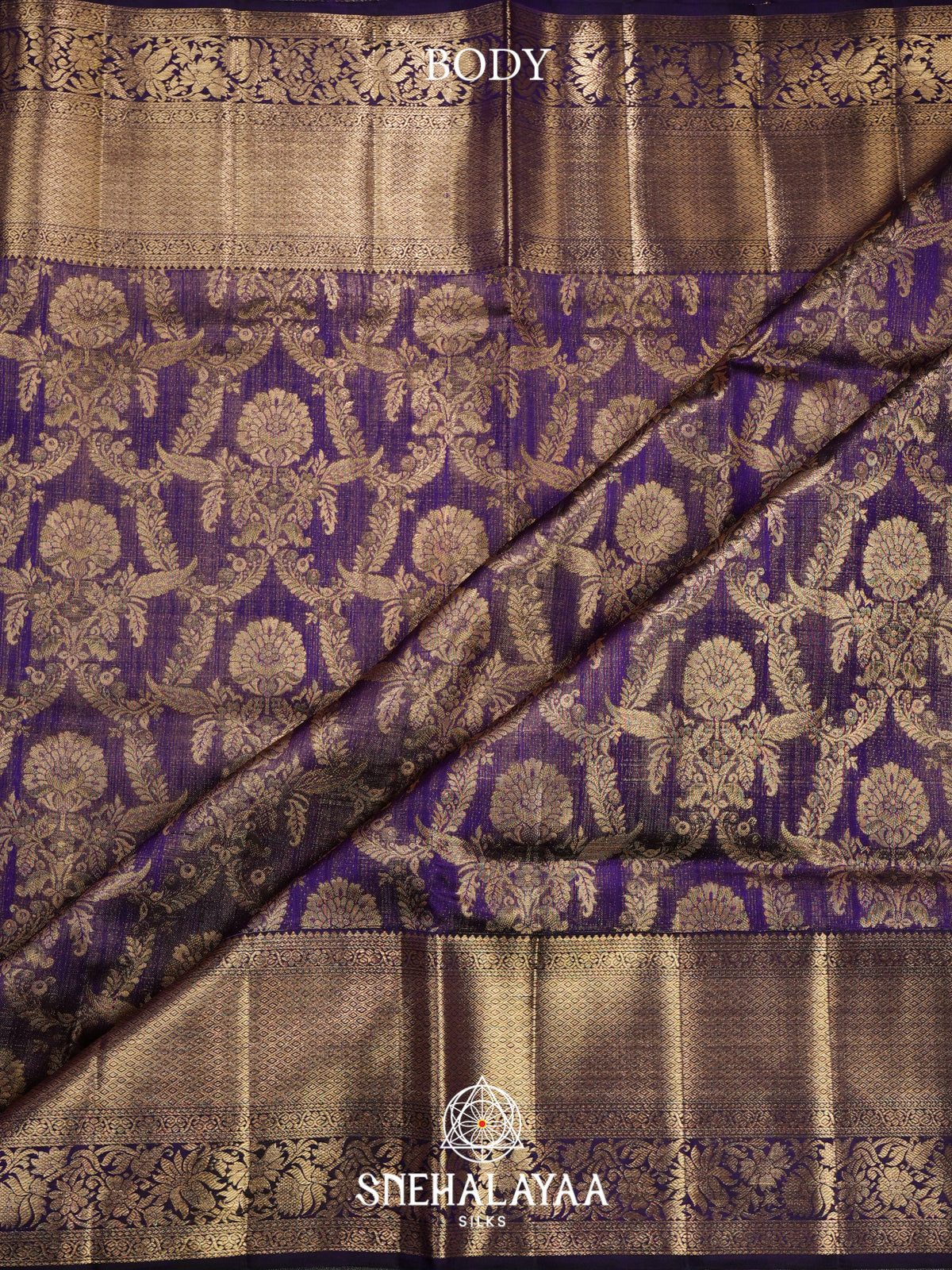Purple Kanjivaram Silk Saree