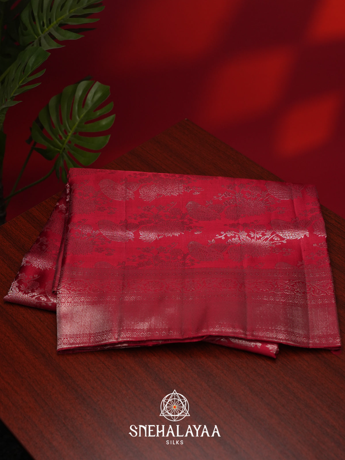 Maroon Kanjivaram Silk Saree