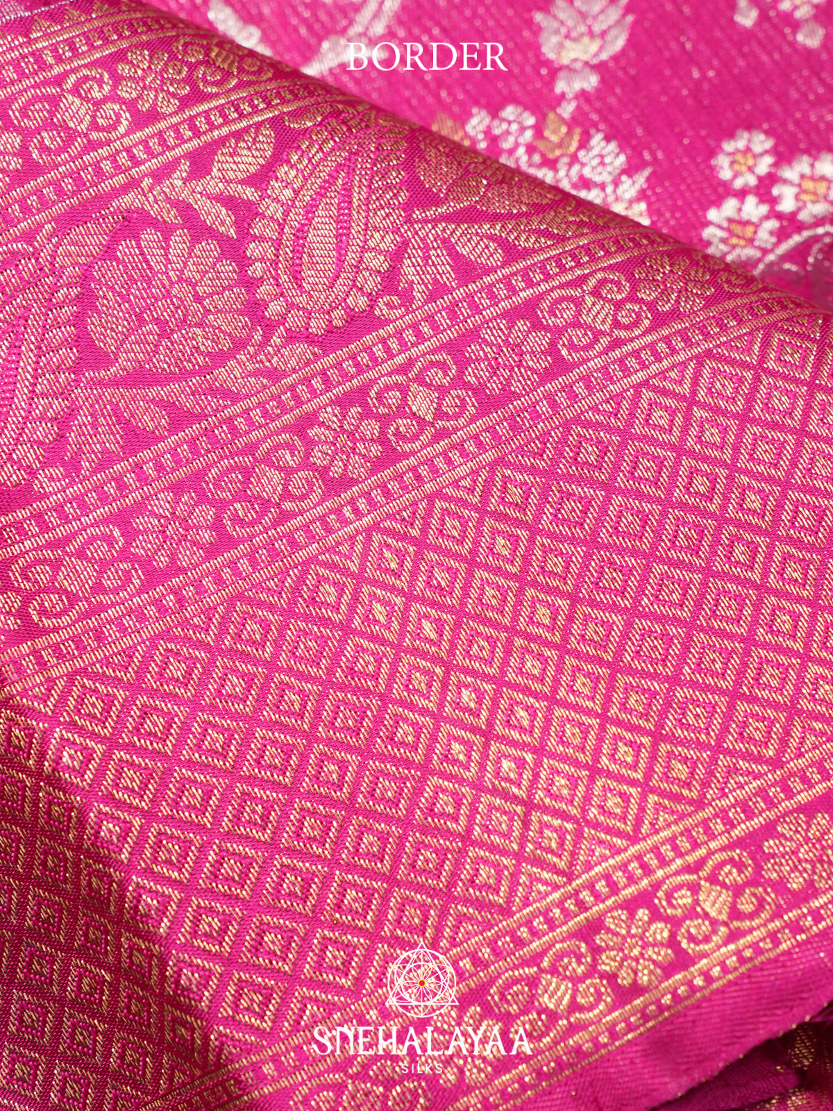 Fuchsia Pink Kanjivaram Silk Saree