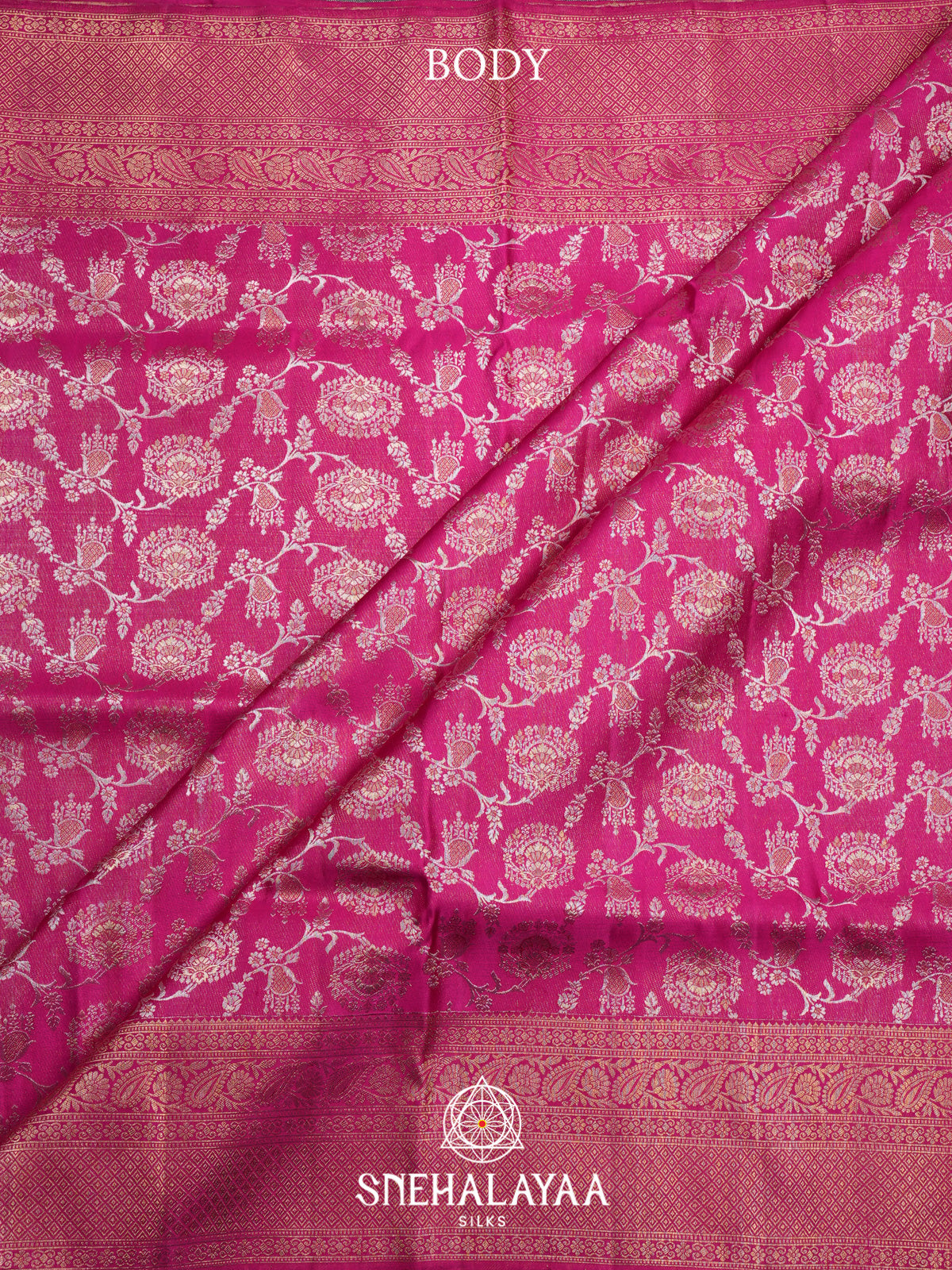 Fuchsia Pink Kanjivaram Silk Saree