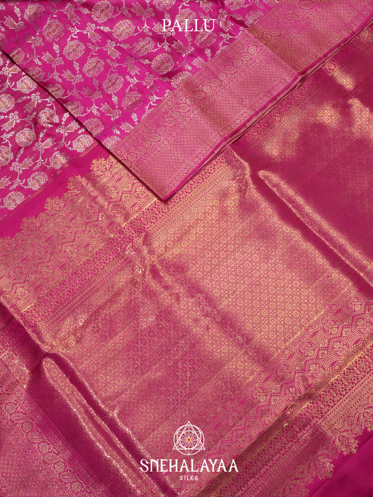 Fuchsia Pink Kanjivaram Silk Saree