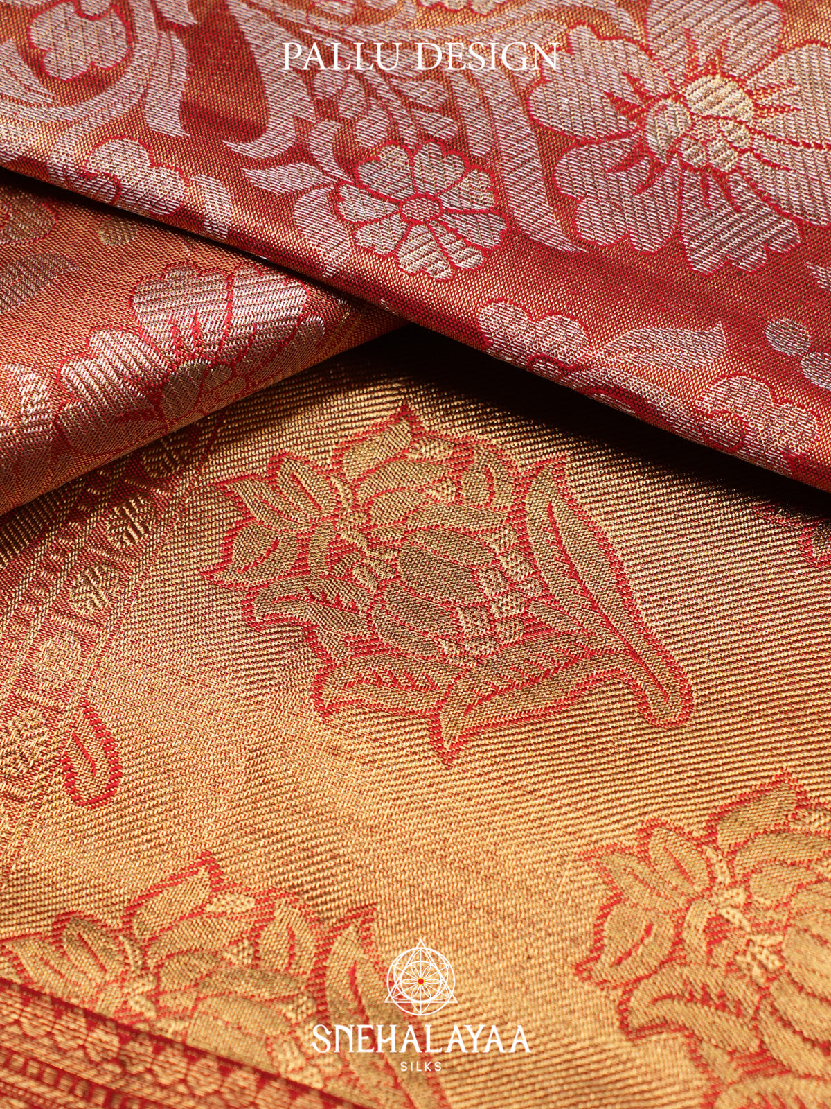 Peach Kanjivaram Silk Saree