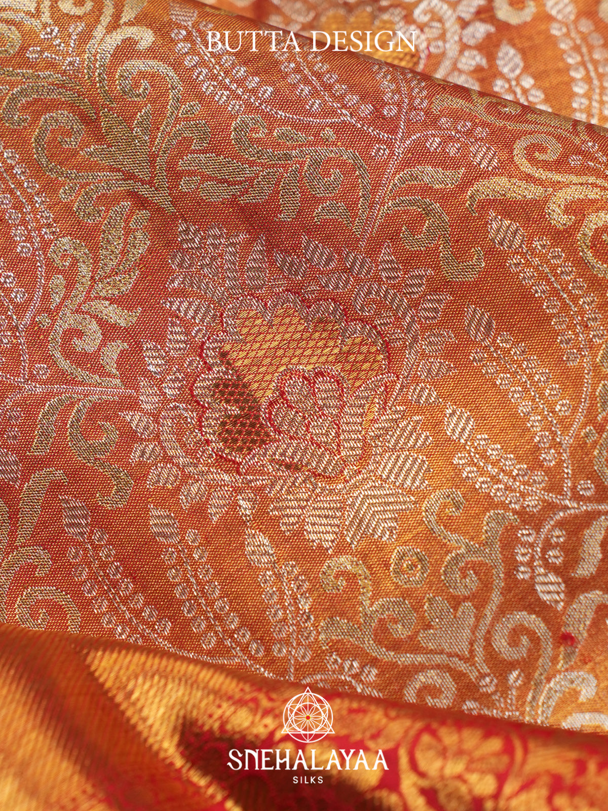 Peach Kanjivaram Silk Saree