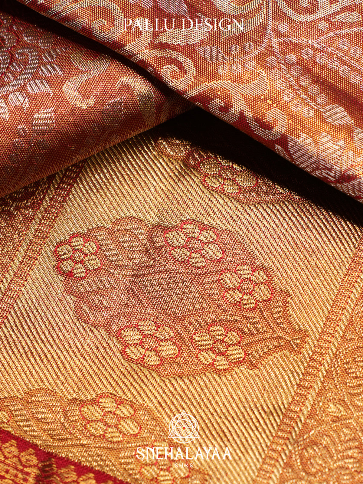 Peach Kanjivaram Silk Saree