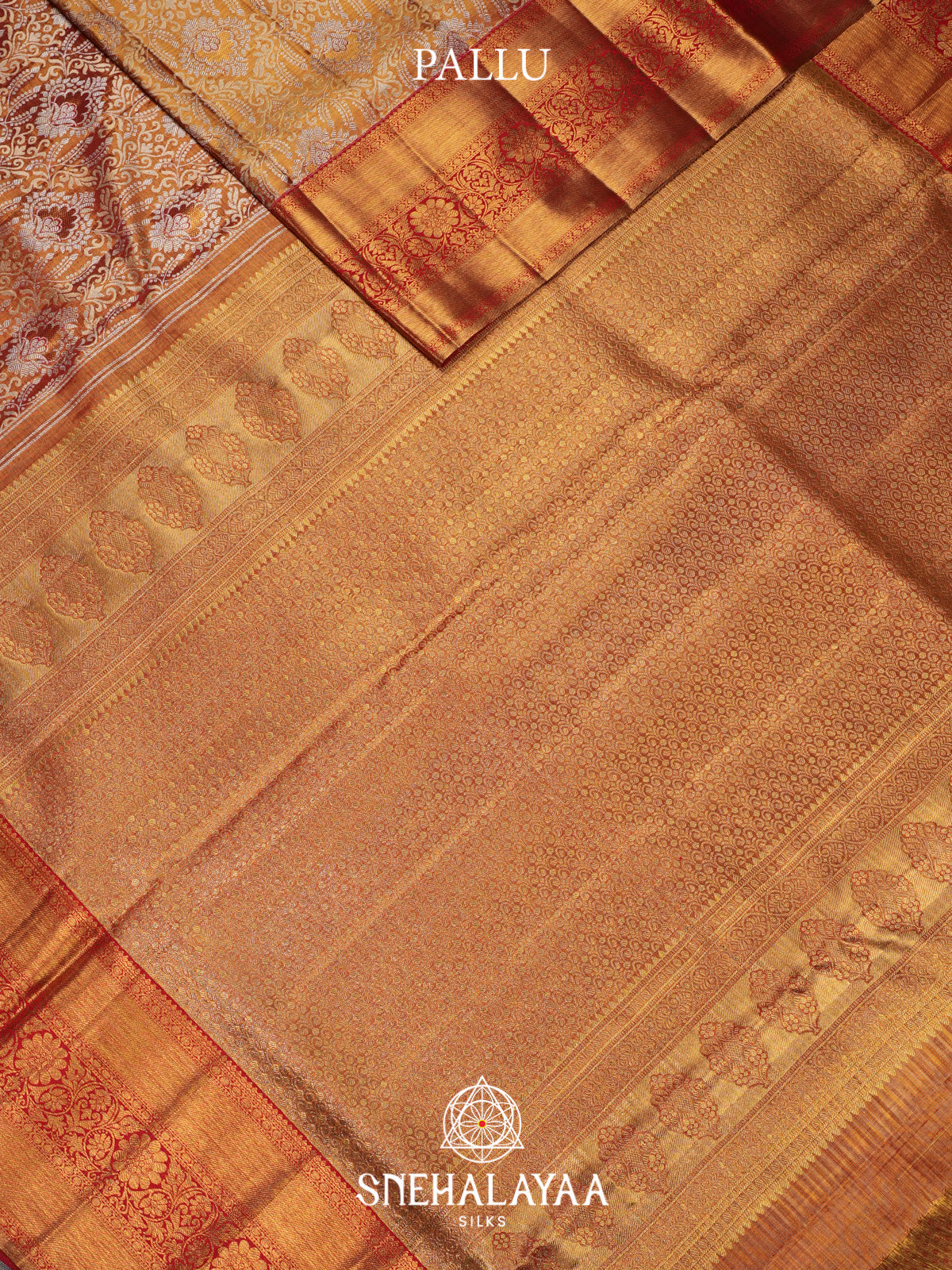 Peach Kanjivaram Silk Saree