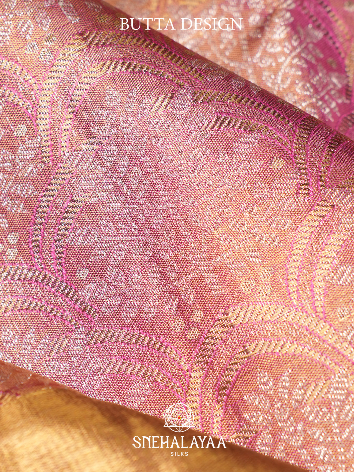 Rose Pink Kanjivaram Silk Saree