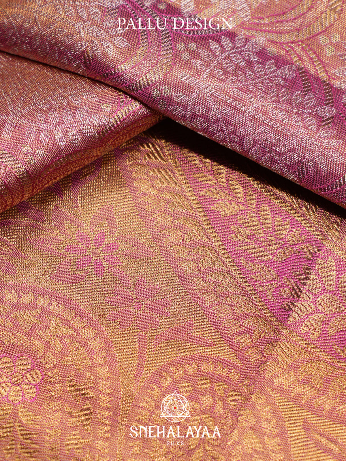 Rose Pink Kanjivaram Silk Saree