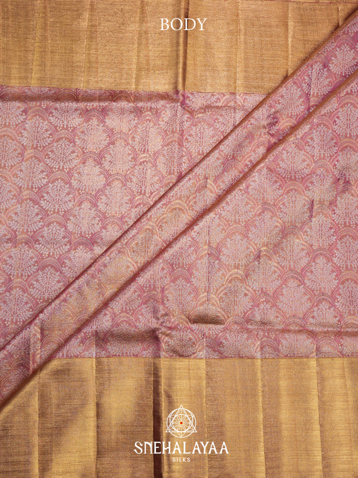 Rose Pink Kanjivaram Silk Saree