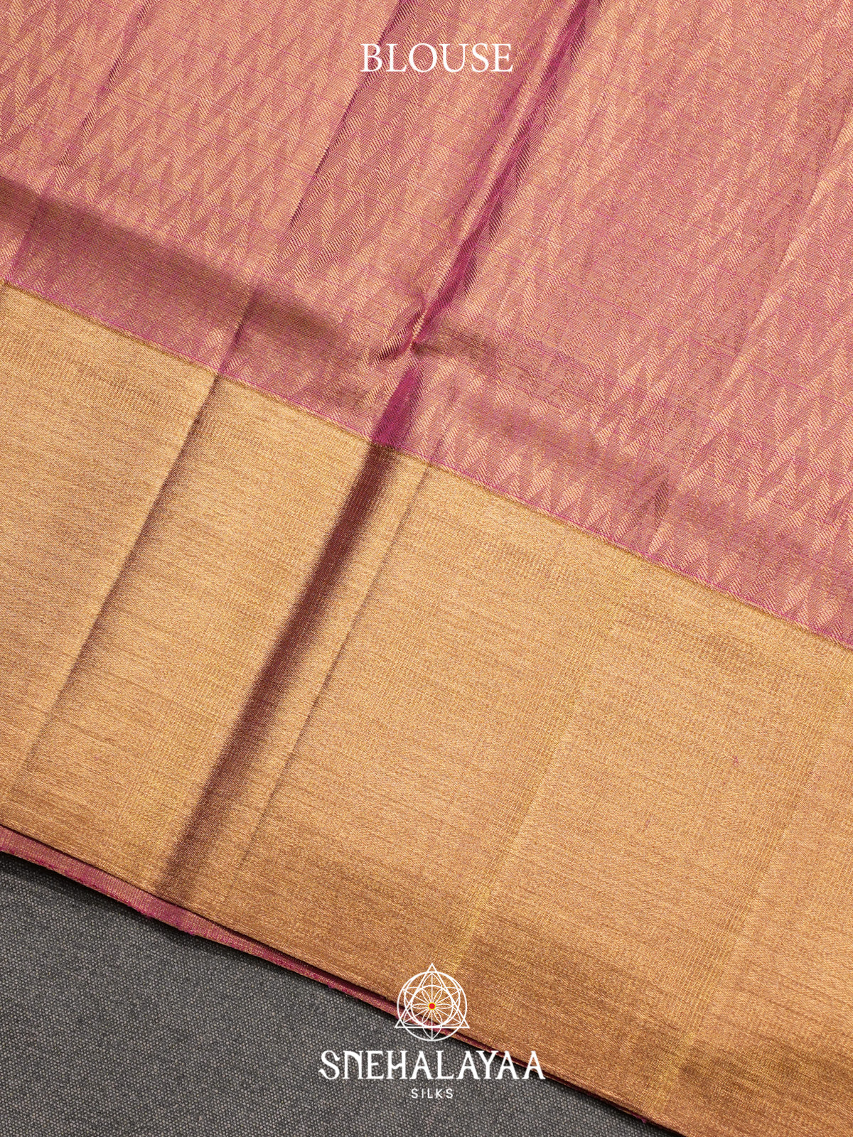 Rose Pink Kanjivaram Silk Saree