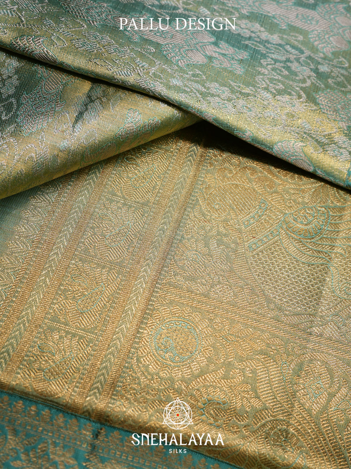 Mint Green Kanjivaram Silk Saree