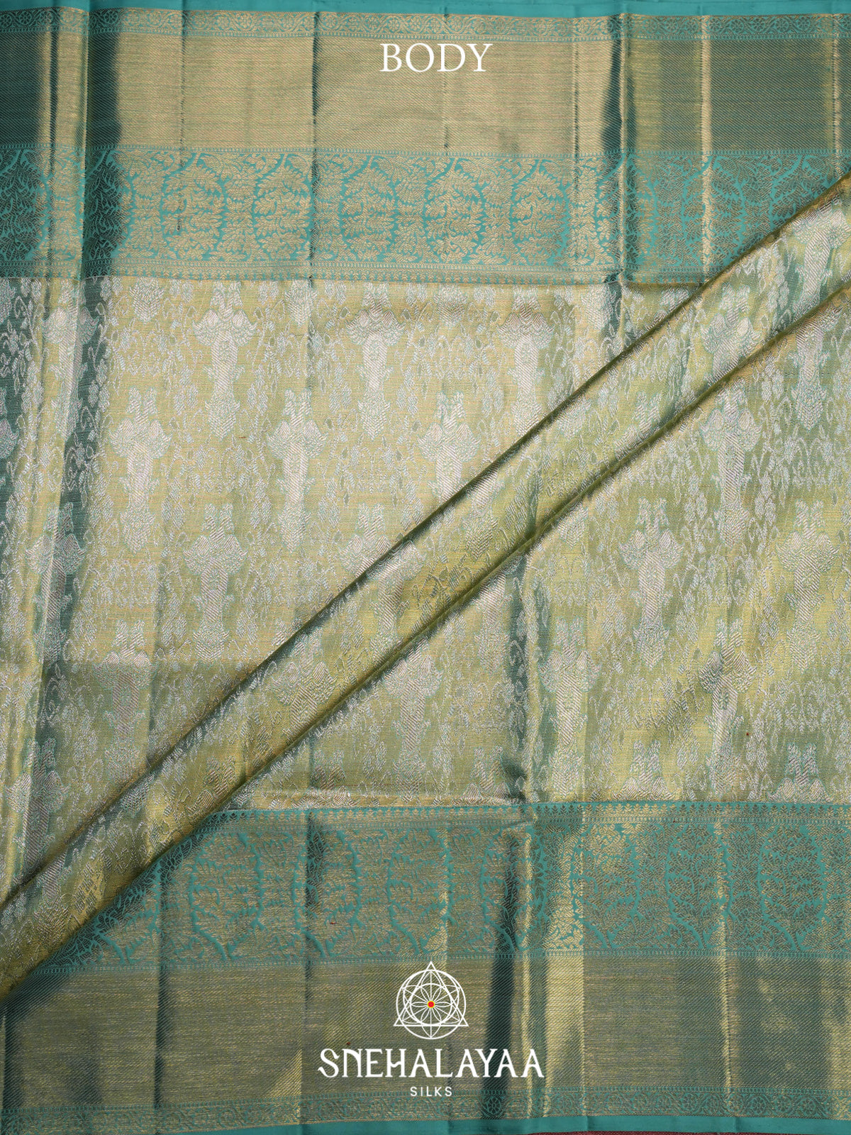 Mint Green Kanjivaram Silk Saree