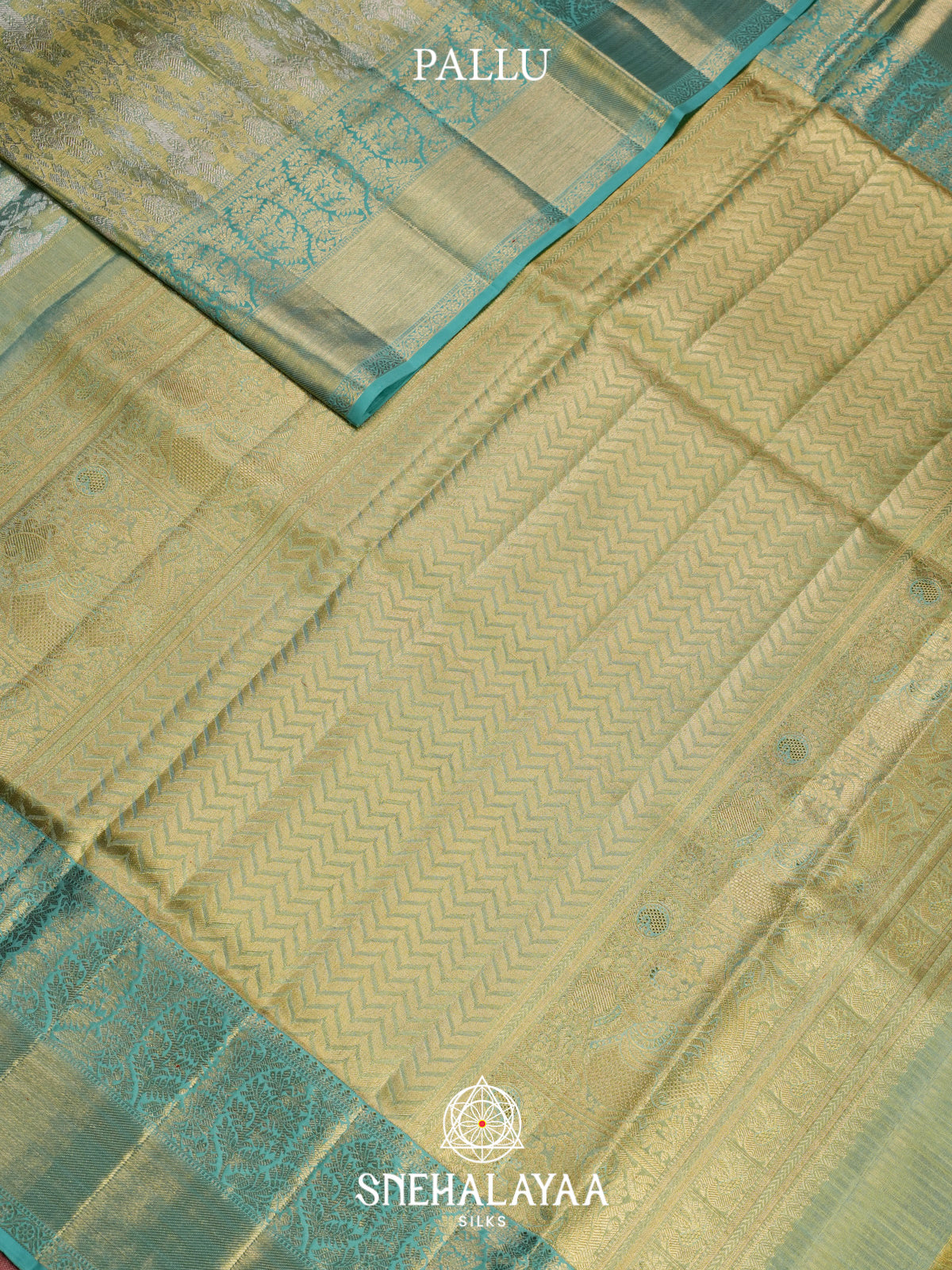 Mint Green Kanjivaram Silk Saree