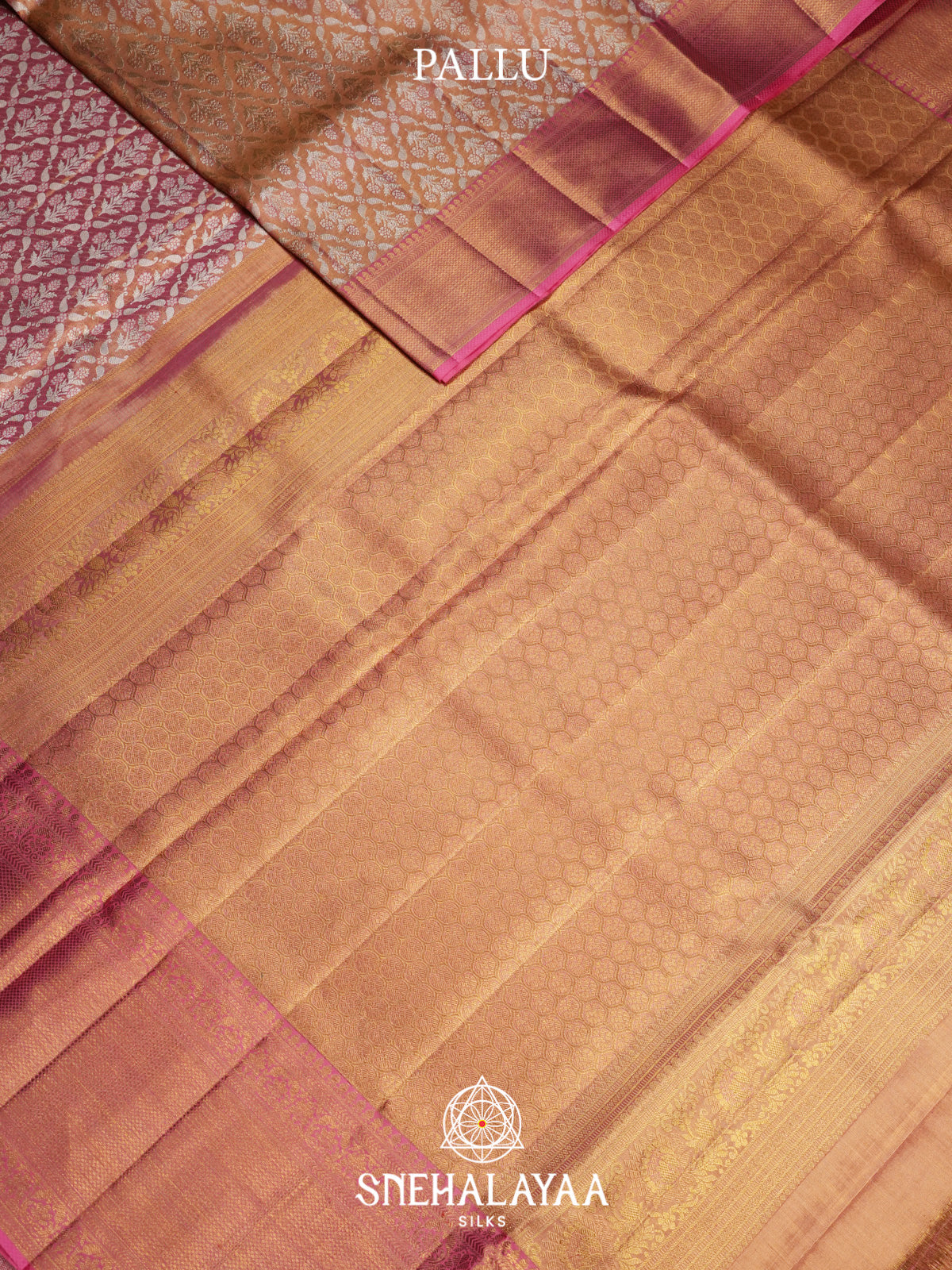 Pale Pink Kanjivaram Silk Saree