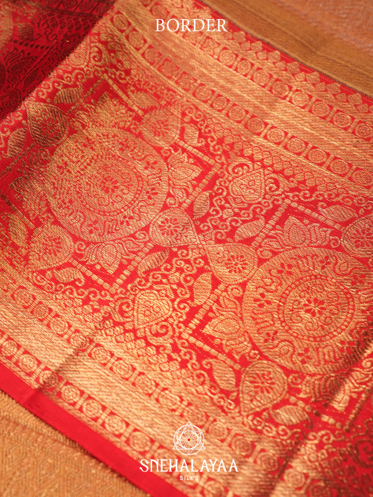 Orange Kanjivaram Silk Saree