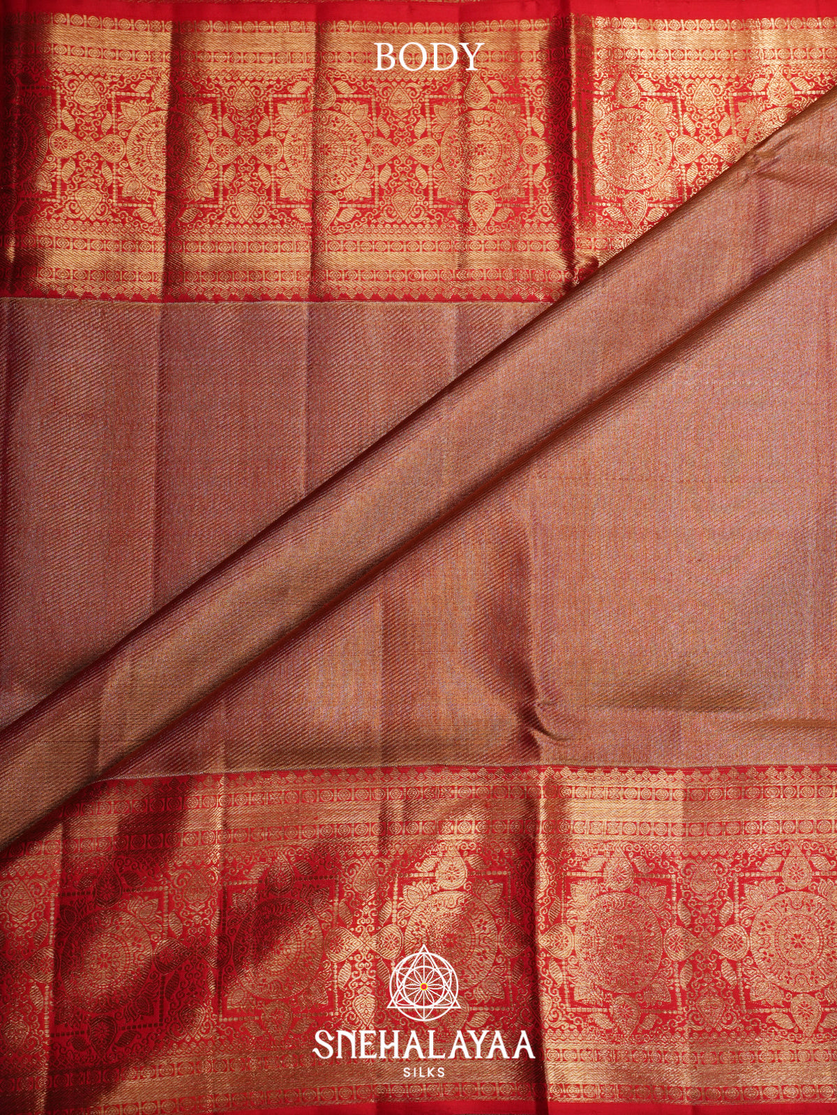 Orange Kanjivaram Silk Saree