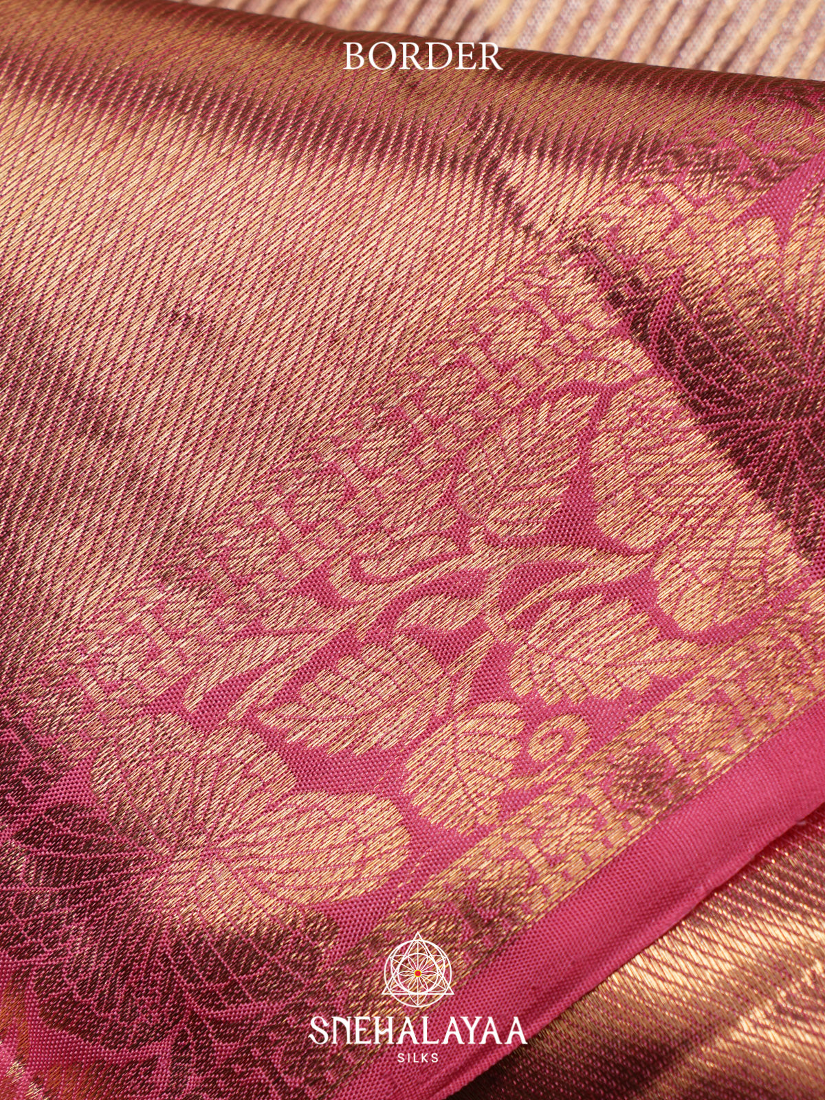 Rose Pink Kanjivaram Silk Saree