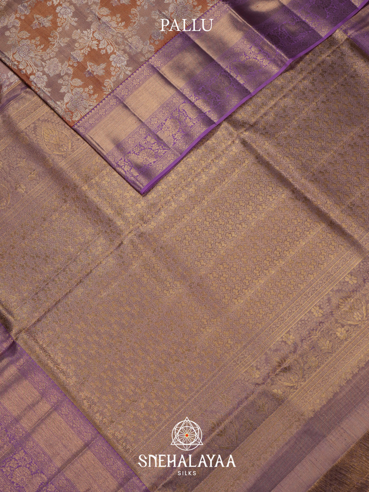 Pale Pink Kanjivaram Silk Saree