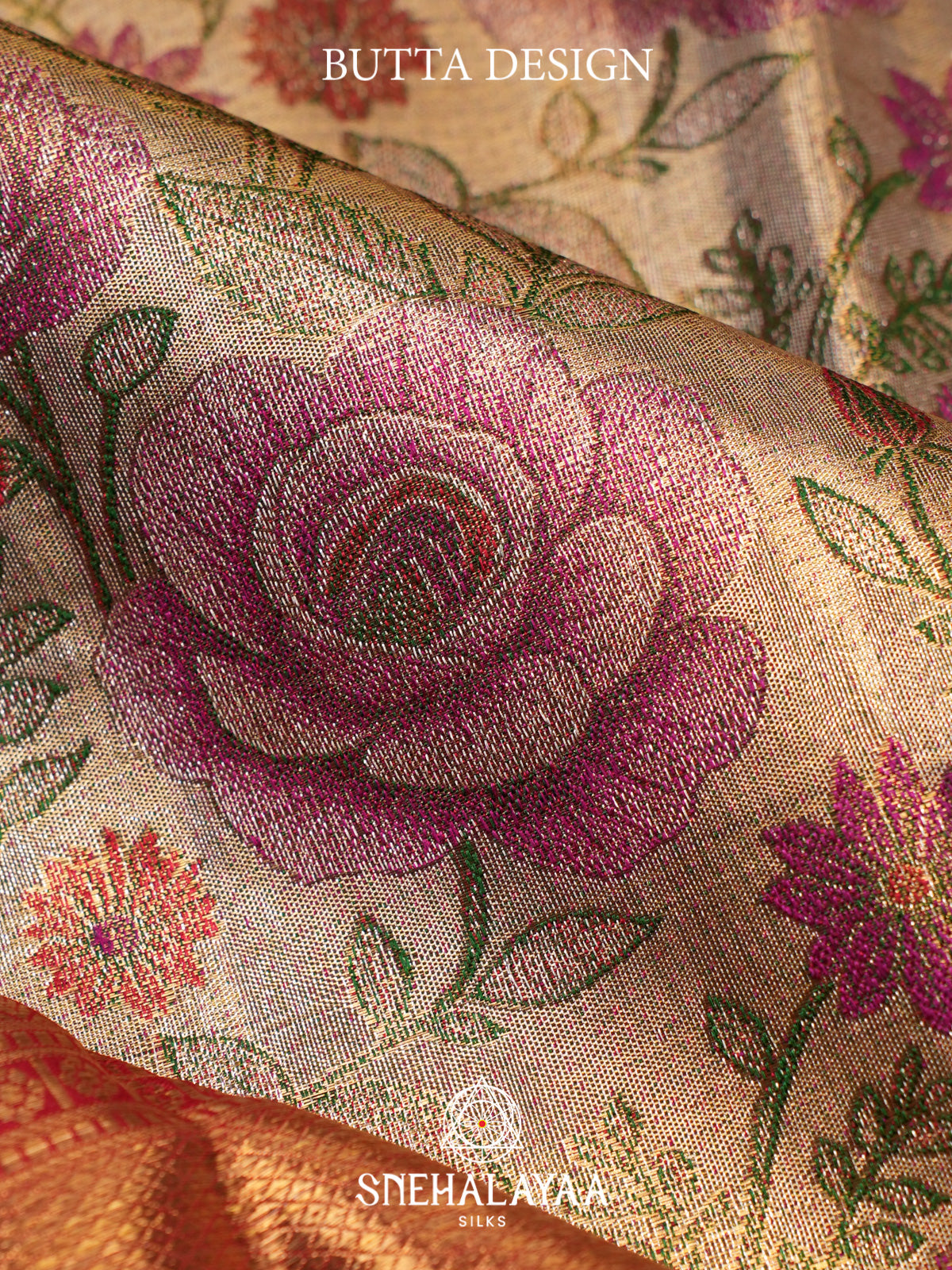Beige Kanjivaram Silk Saree