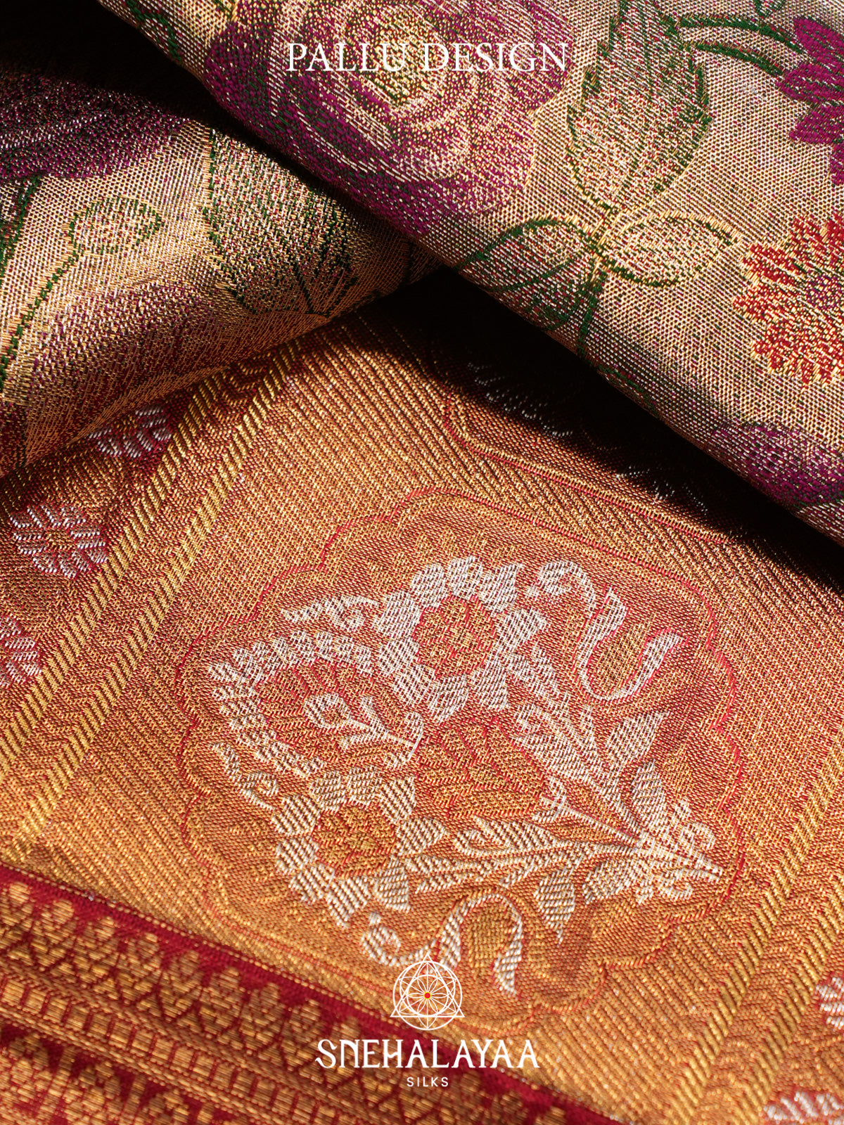 Beige Kanjivaram Silk Saree