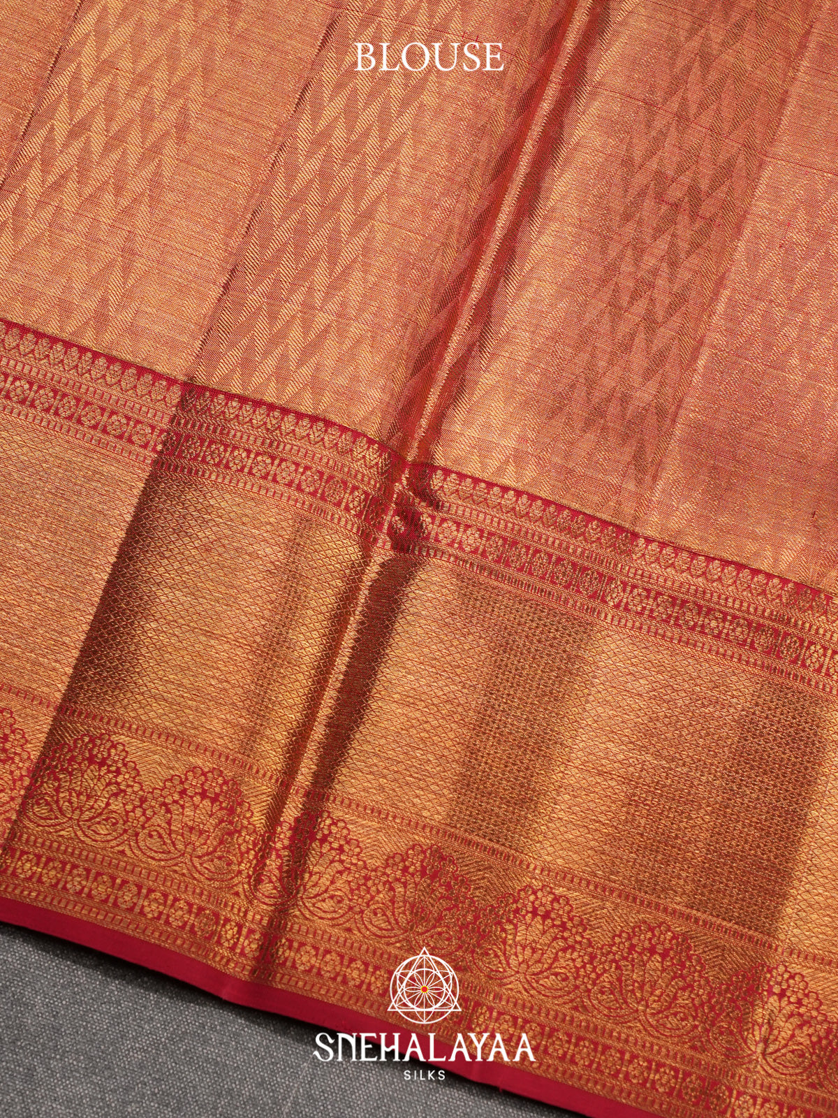 Beige Kanjivaram Silk Saree
