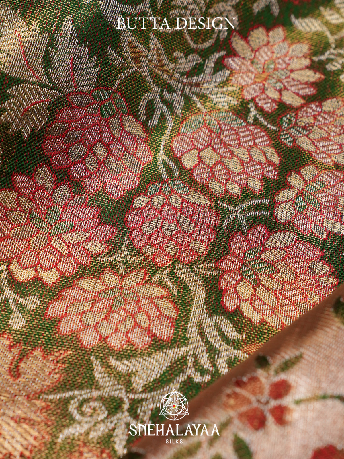 Olive Green Kanjivaram Silk Saree