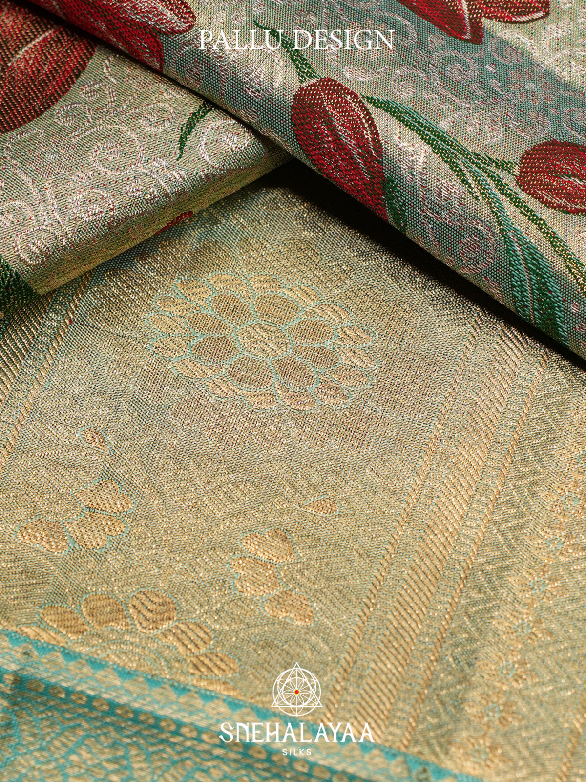 Pale Green Kanjivaram Silk Saree