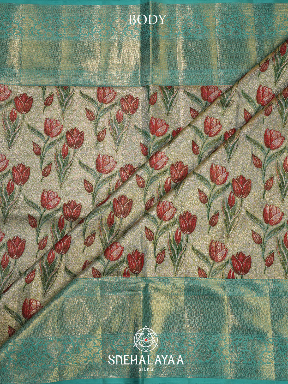 Pale Green Kanjivaram Silk Saree