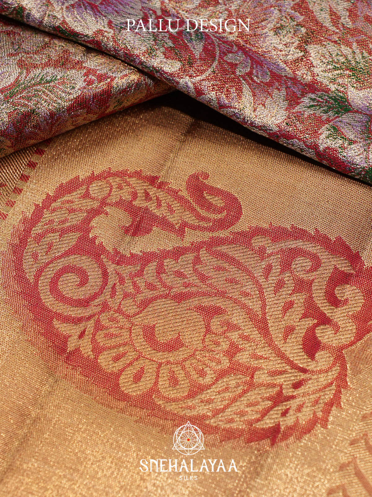 Pale Peach Kanjivaram Silk Saree