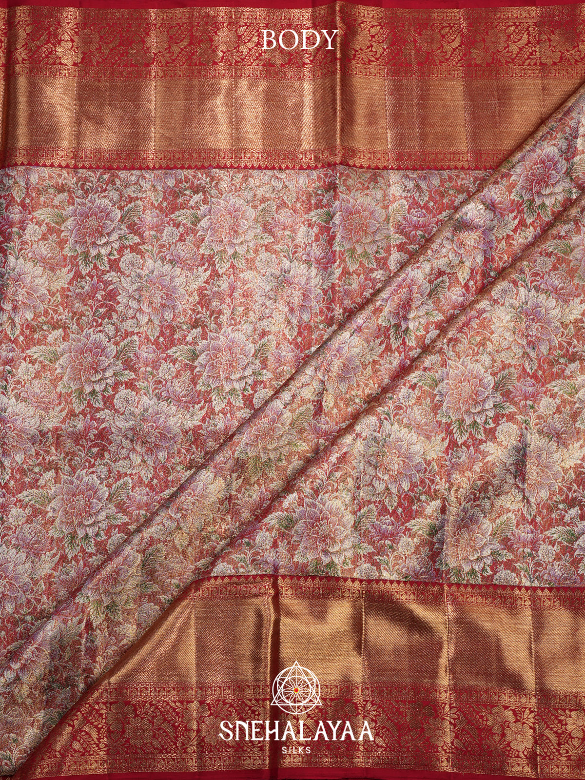 Pale Peach Kanjivaram Silk Saree