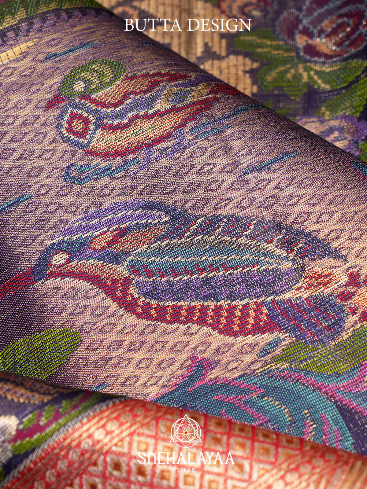 Pale Purple Kanjivaram Silk Saree