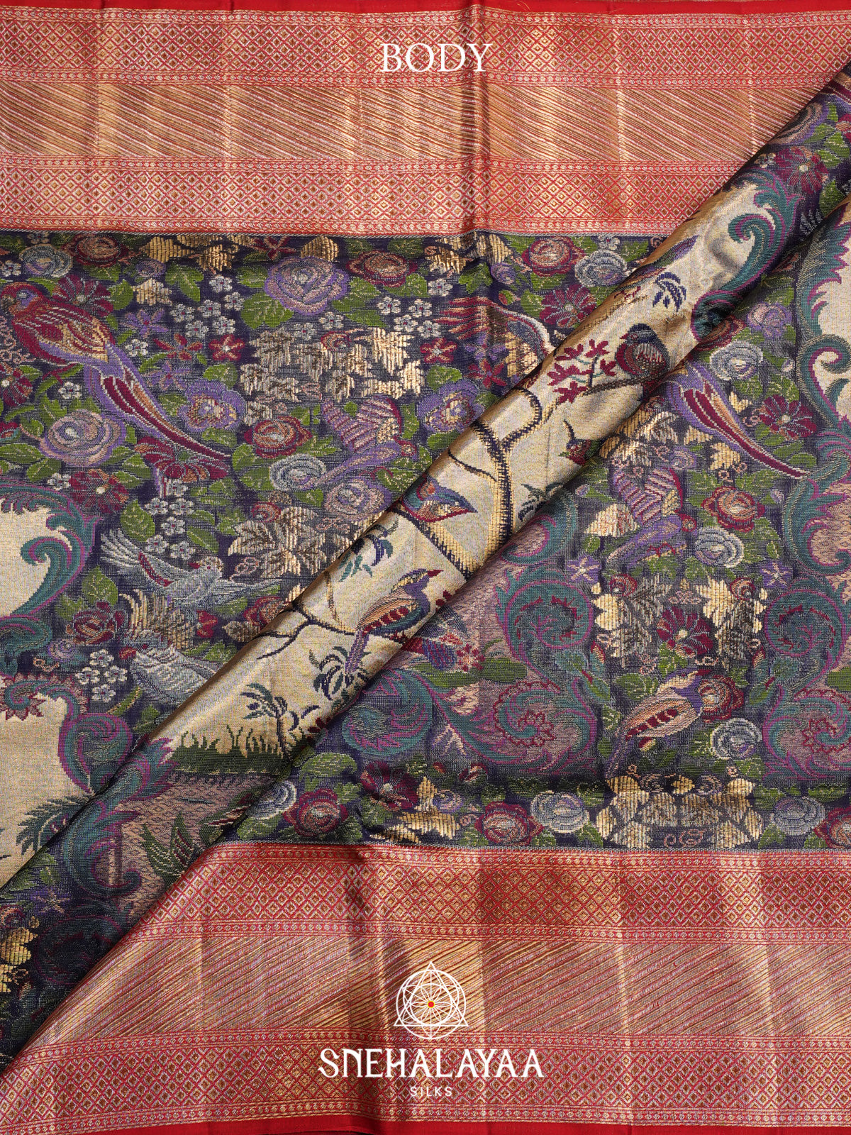 Pale Purple Kanjivaram Silk Saree