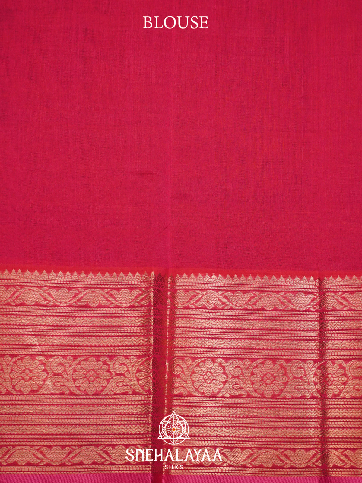 Magenta Mangalagiri Silk Cotton Saree
